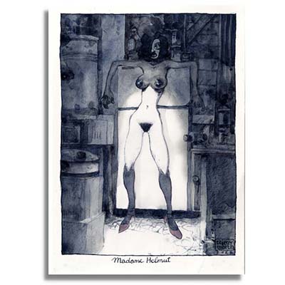 Madame Helmut par Thierry Martin, illustration originale
